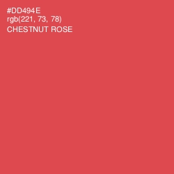 #DD494E - Chestnut Rose Color Image